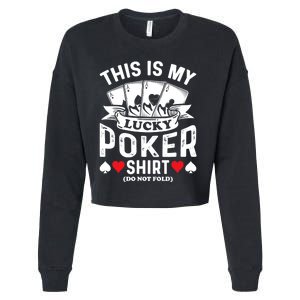 Lucky Poker Cropped Pullover Crew