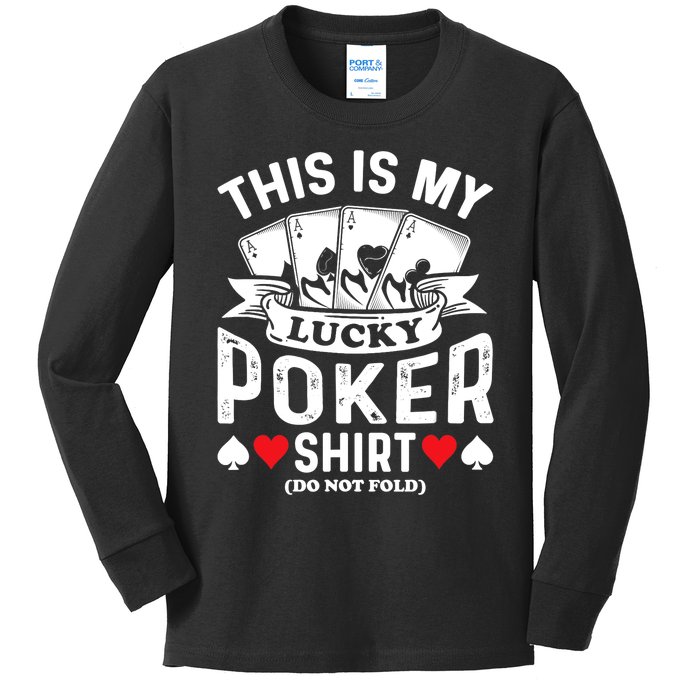 Lucky Poker Kids Long Sleeve Shirt