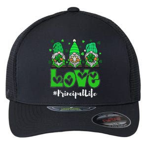 Love Principal Life Gnome Shamrock Saint Patrick's Day Flexfit Unipanel Trucker Cap