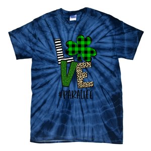 LOVE Paraprofessional Life St Patrick's Day Shamrock Leopard Tie-Dye T-Shirt