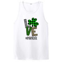 LOVE Paraprofessional Life St Patrick's Day Shamrock Leopard PosiCharge Competitor Tank