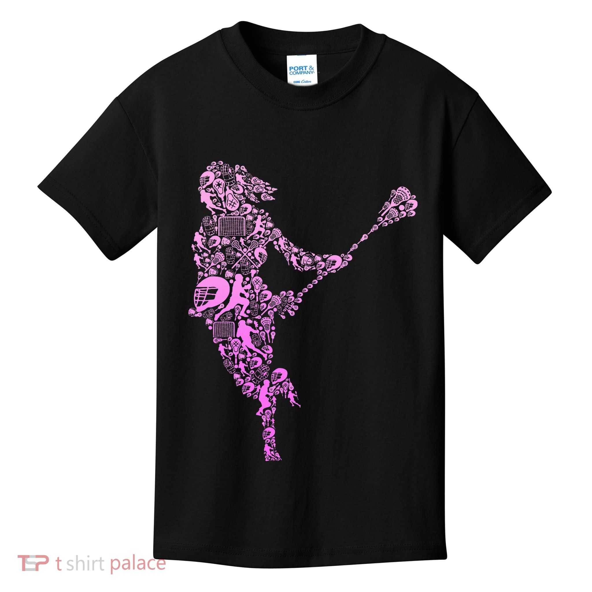 Lacrosse Player Kids T-Shirt