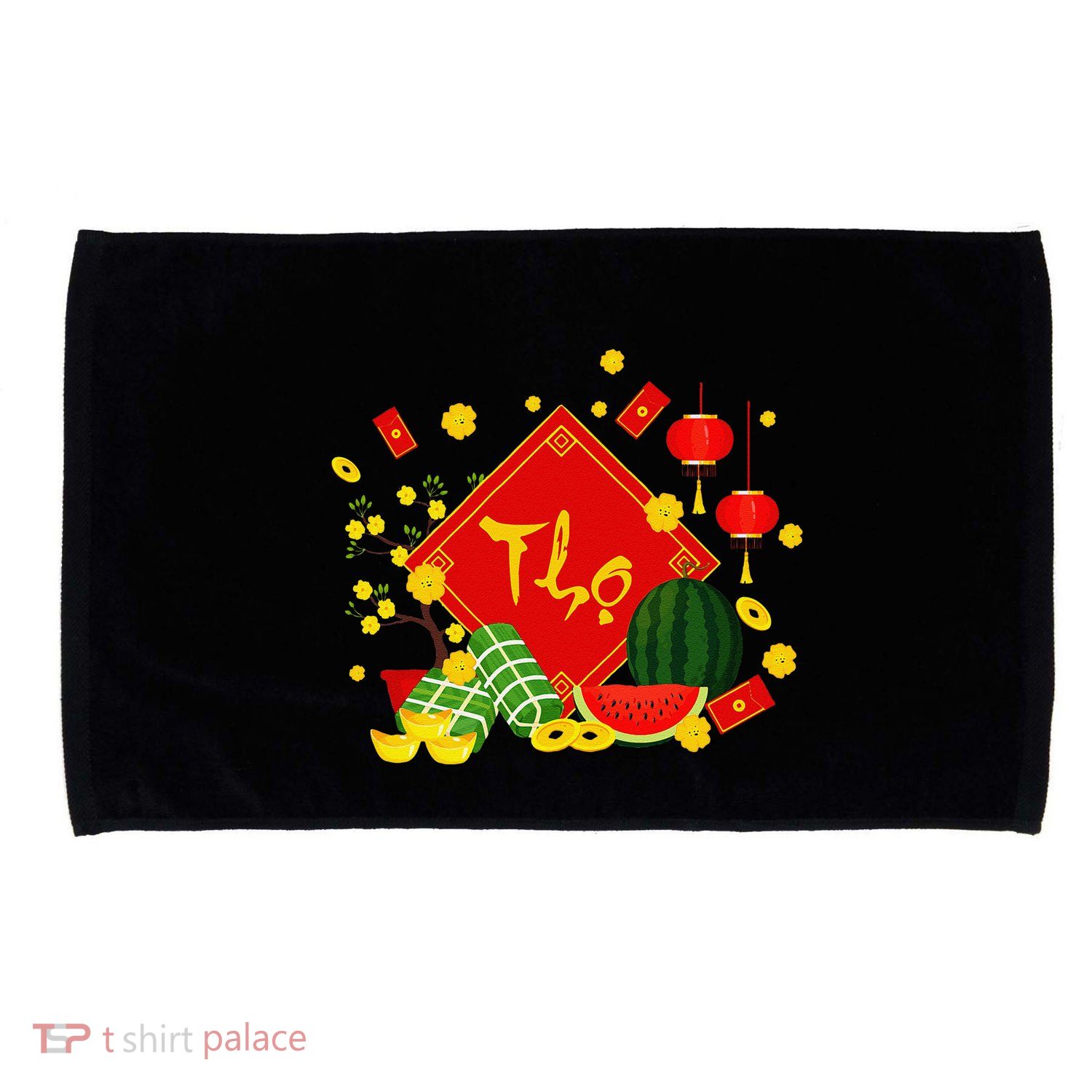 Longevity Phuc Loc Tho Tet Holiday Happy Vietnamese New Year Microfiber Hand Towel