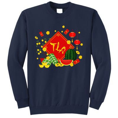 Longevity Phuc Loc Tho Tet Holiday Happy Vietnamese New Year Tall Sweatshirt