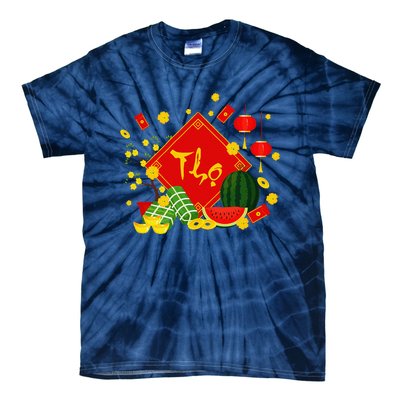 Longevity Phuc Loc Tho Tet Holiday Happy Vietnamese New Year Tie-Dye T-Shirt