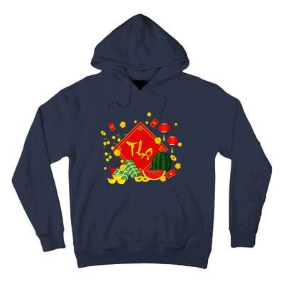 Longevity Phuc Loc Tho Tet Holiday Happy Vietnamese New Year Tall Hoodie