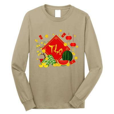 Longevity Phuc Loc Tho Tet Holiday Happy Vietnamese New Year Long Sleeve Shirt