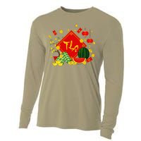 Longevity Phuc Loc Tho Tet Holiday Happy Vietnamese New Year Cooling Performance Long Sleeve Crew