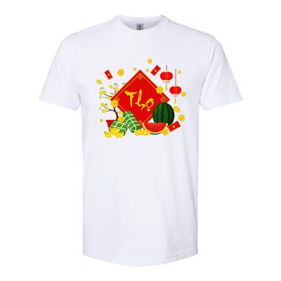 Longevity Phuc Loc Tho Tet Holiday Happy Vietnamese New Year Softstyle CVC T-Shirt