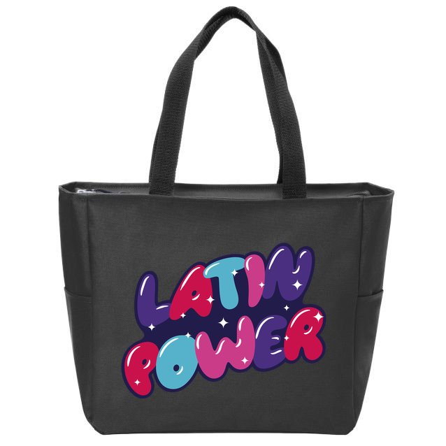 Latin Power Zip Tote Bag