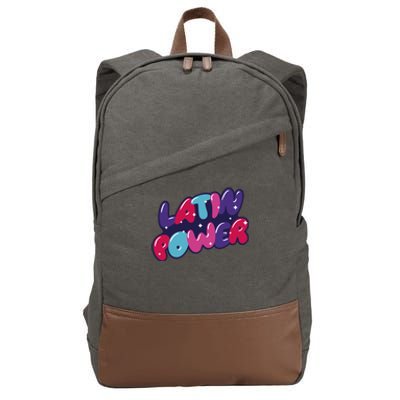 Latin Power Cotton Canvas Backpack