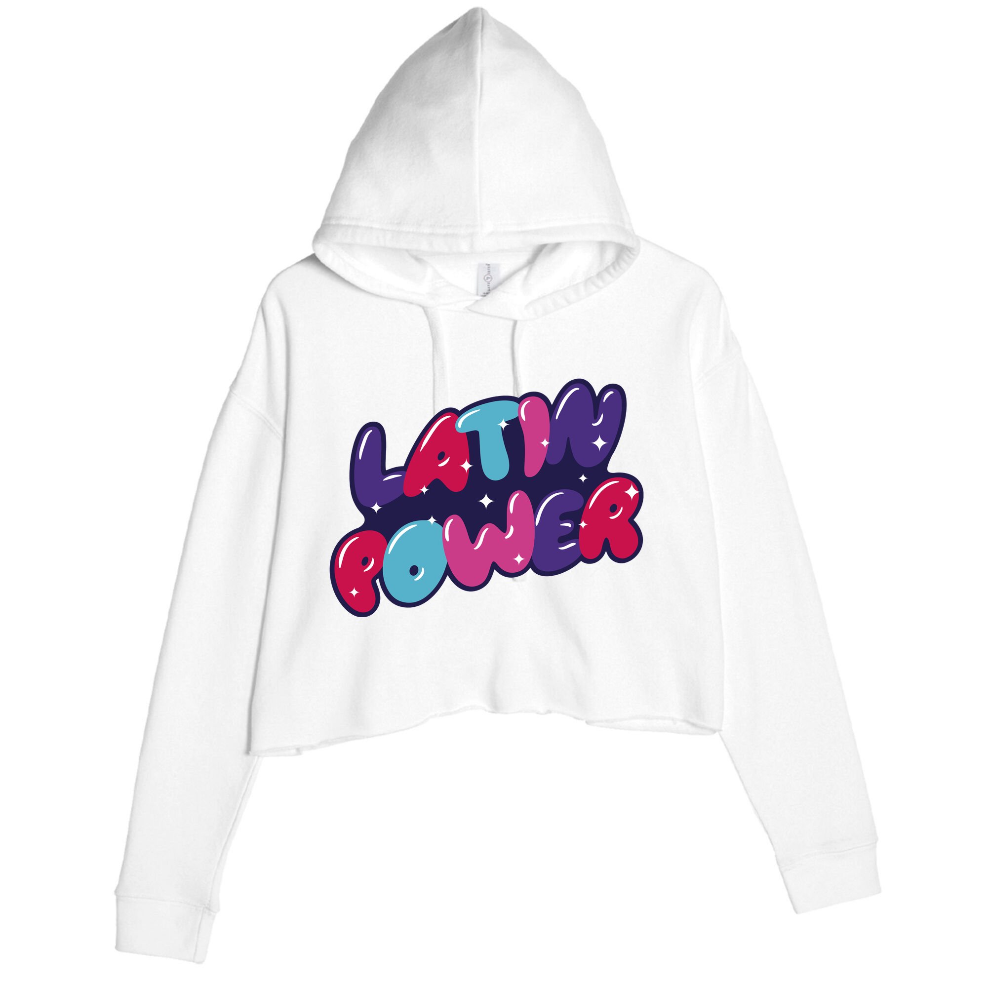Latin Power Crop Fleece Hoodie