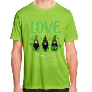 Love Principal Life Gnome Shamrock Saint Patrick's Day Adult ChromaSoft Performance T-Shirt