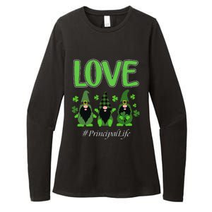 Love Principal Life Gnome Shamrock Saint Patrick's Day Womens CVC Long Sleeve Shirt