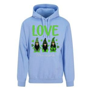 Love Principal Life Gnome Shamrock Saint Patrick's Day Unisex Surf Hoodie