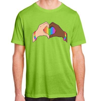 LGBT Pride Love Heart Hands Adult ChromaSoft Performance T-Shirt