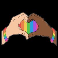 LGBT Pride Love Heart Hands Impact Tech Backpack