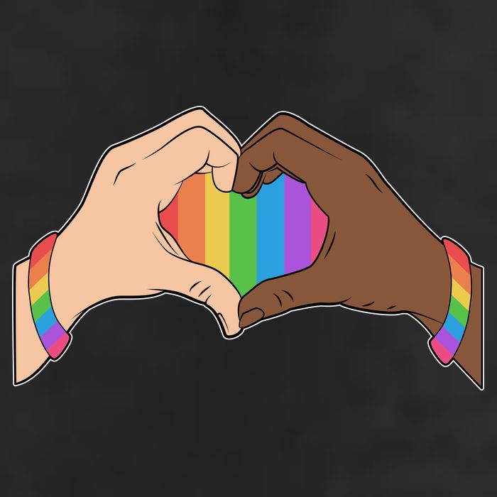 LGBT Pride Love Heart Hands 11oz C Handle Ceramic Mug