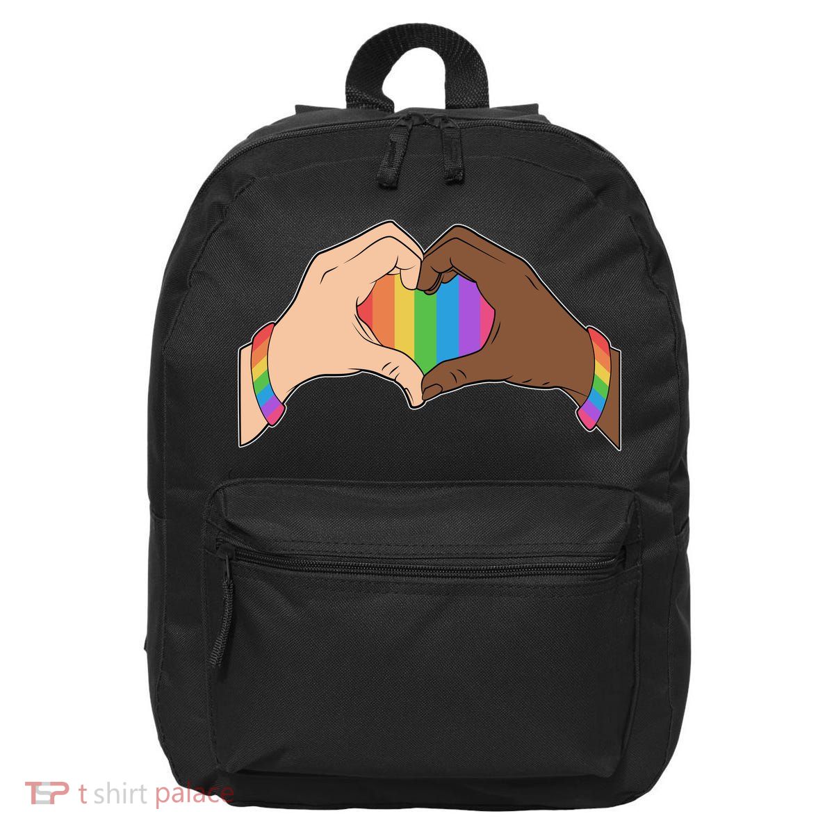 LGBT Pride Love Heart Hands 16 in Basic Backpack
