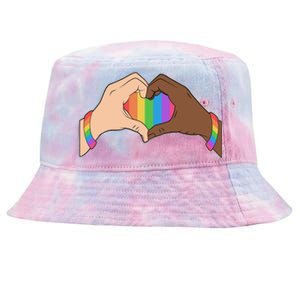 LGBT Pride Love Heart Hands Tie-Dyed Bucket Hat