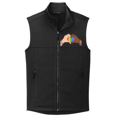 LGBT Pride Love Heart Hands Collective Smooth Fleece Vest