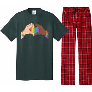 LGBT Pride Love Heart Hands Pajama Set