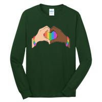 LGBT Pride Love Heart Hands Tall Long Sleeve T-Shirt