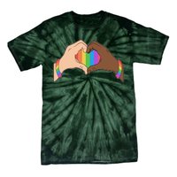 LGBT Pride Love Heart Hands Tie-Dye T-Shirt