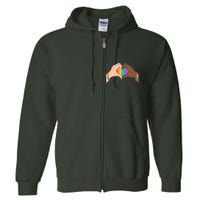 LGBT Pride Love Heart Hands Full Zip Hoodie