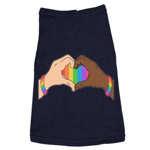 LGBT Pride Love Heart Hands Doggie Tank