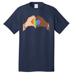 LGBT Pride Love Heart Hands Tall T-Shirt