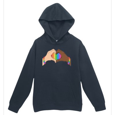 LGBT Pride Love Heart Hands Urban Pullover Hoodie