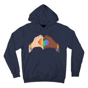 LGBT Pride Love Heart Hands Tall Hoodie