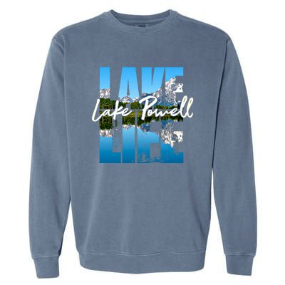 Lake Powell Lakes Lake Life Kayaking Camping Kayak Basin Great Gift Garment-Dyed Sweatshirt