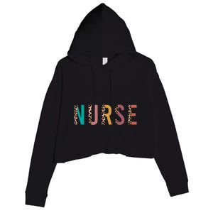 Leopard Print Letters Home Health Nurse Rn Nursing S Gift Crop Fleece Hoodie