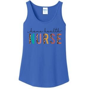 Leopard Print Letters Home Health Nurse Rn Nursing S Gift Ladies Essential Tank