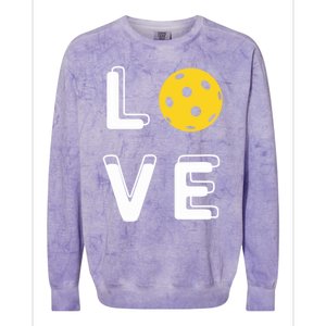 Love Pickleball (Meaningful Gift) Colorblast Crewneck Sweatshirt