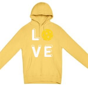 Love Pickleball (Meaningful Gift) Premium Pullover Hoodie