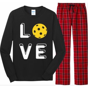 Love Pickleball (Meaningful Gift) Long Sleeve Pajama Set