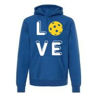 Love Pickleball (Meaningful Gift) Premium Hoodie