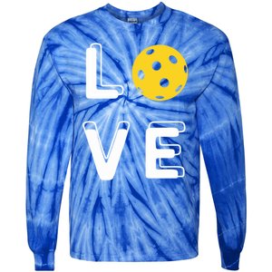 Love Pickleball (Meaningful Gift) Tie-Dye Long Sleeve Shirt