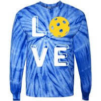 Love Pickleball (Meaningful Gift) Tie-Dye Long Sleeve Shirt