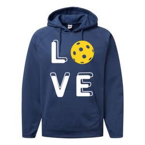 Love Pickleball (Meaningful Gift) Performance Fleece Hoodie