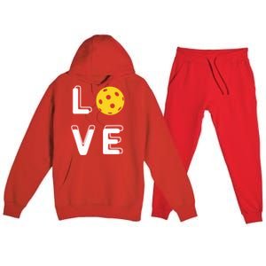 Love Pickleball (Meaningful Gift) Premium Hooded Sweatsuit Set