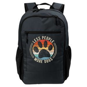 Less People More Dogs Funny Humorous Dog Lovers Daily Commute Backpack