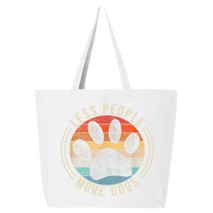 Less People More Dogs Funny Humorous Dog Lovers 25L Jumbo Tote