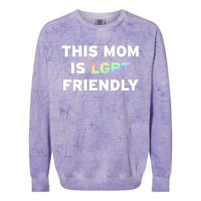 Lgbt Pride Month Gay Mom Queer Lesbian Mama Gift Ideas Cute Gift Colorblast Crewneck Sweatshirt