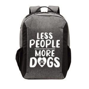 Less People More Dogs Funny Humorous Dog Lovers Vector Backpack