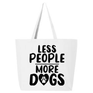 Less People More Dogs Funny Humorous Dog Lovers 25L Jumbo Tote