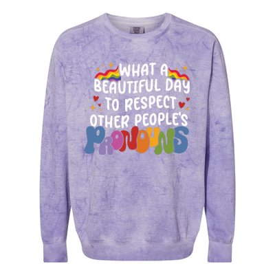 Lgbtq Pride Month Love Colorblast Crewneck Sweatshirt